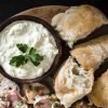 Kajmak on wooden plate